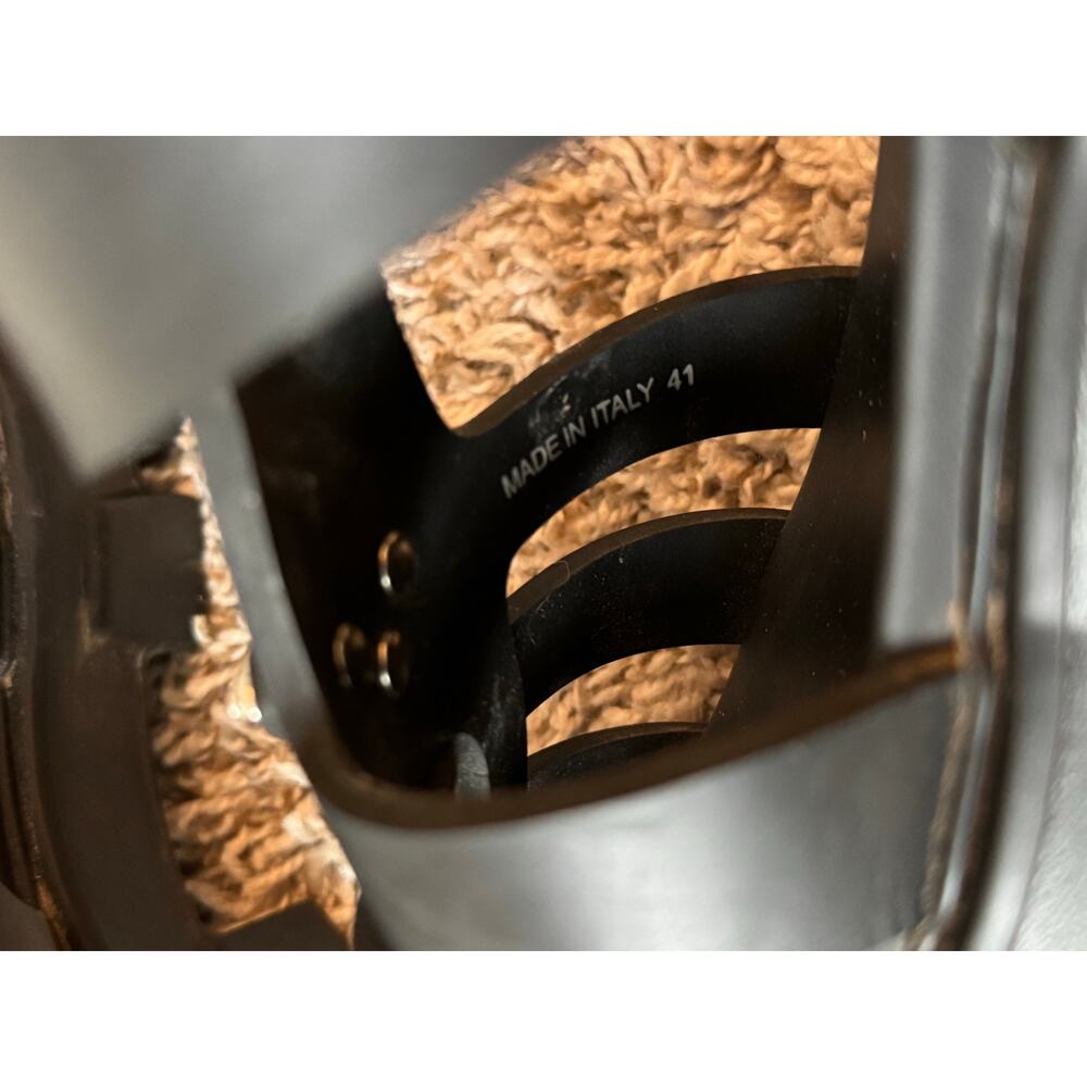Prada 41 Rubber Monolith Sandals in Black - Picture 11 of 12